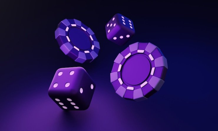 Layar mode demo slot dengan indikator chip virtual dan tombol putar